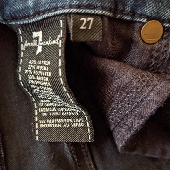 7 For All Mankind The High Waist Skinny Jean 27 - Picture 3 of 11